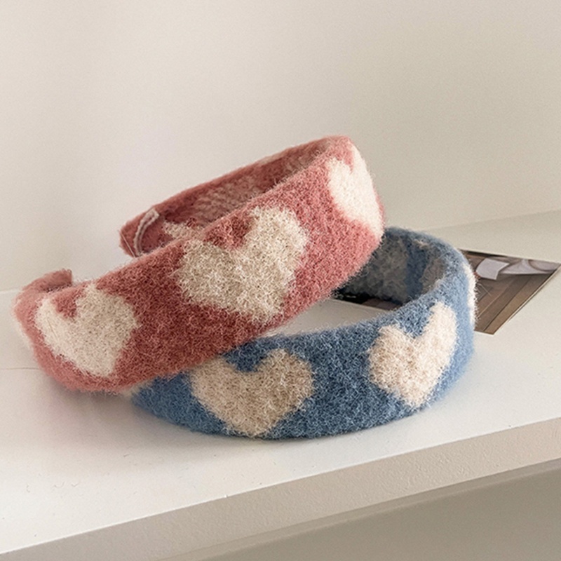 Flgo Băng Đô Cài Tóc Rửa Mặt Họa Tiết Trái Tim Nhiều Màu Sắc Phong Cách Ngọt Ngào