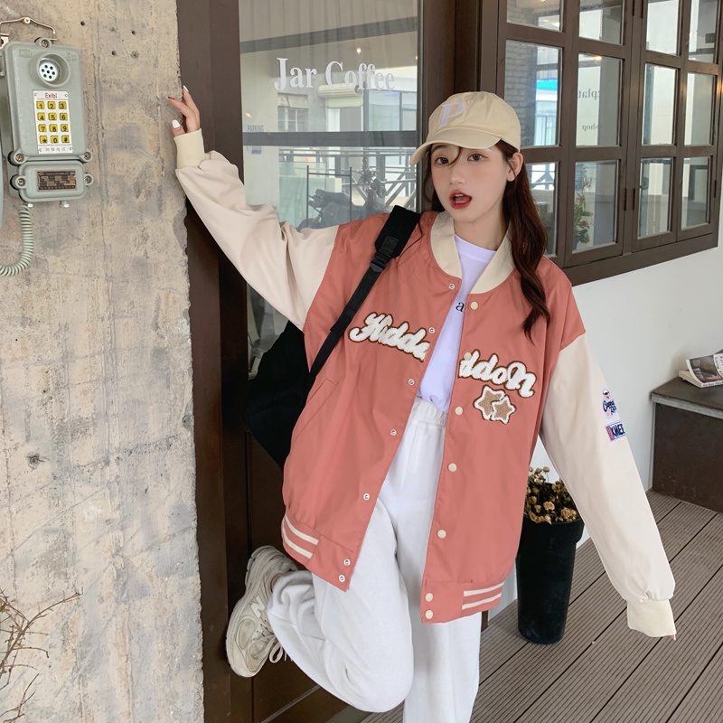 Áo khoác SUXI tay dài phối nút thiết kế thời trang mùa thu theo phong cách Hàn Quốc cho nữ