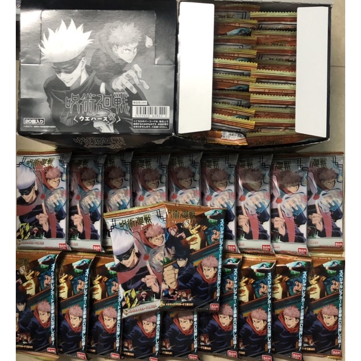 Pack bánh xốp wafer random thẻ nhân phẩm Jujutsu Kaisen/JJK/Chú Thuật Hồi Chiến vol.3