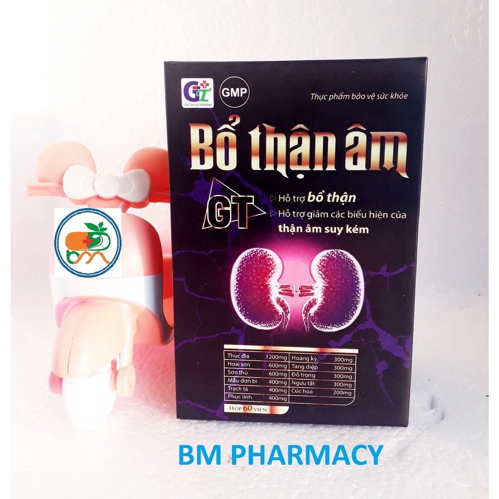 Viên uống BỔ THẬN ÂM GT, dùng cho phụ nữ khả năng sinh lý yếu, đổ mồ hôi trộm, gầy yếu, mệt mỏi, nóng trong