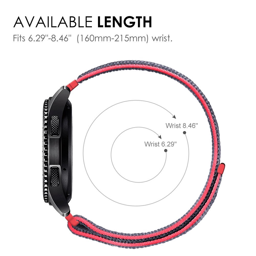 Dây đeo đồng hồ thông minh JANSIN nylon phong cách thể thao thích hợp cho IMILAB W12 IILAB W12