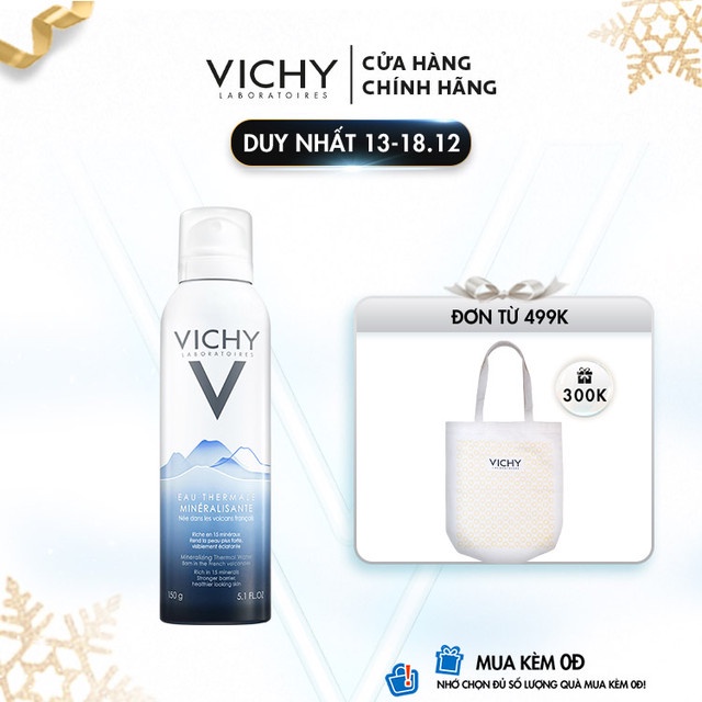 Nước khoáng dưỡng da Vichy Mineralizing Thermal Water 150ml