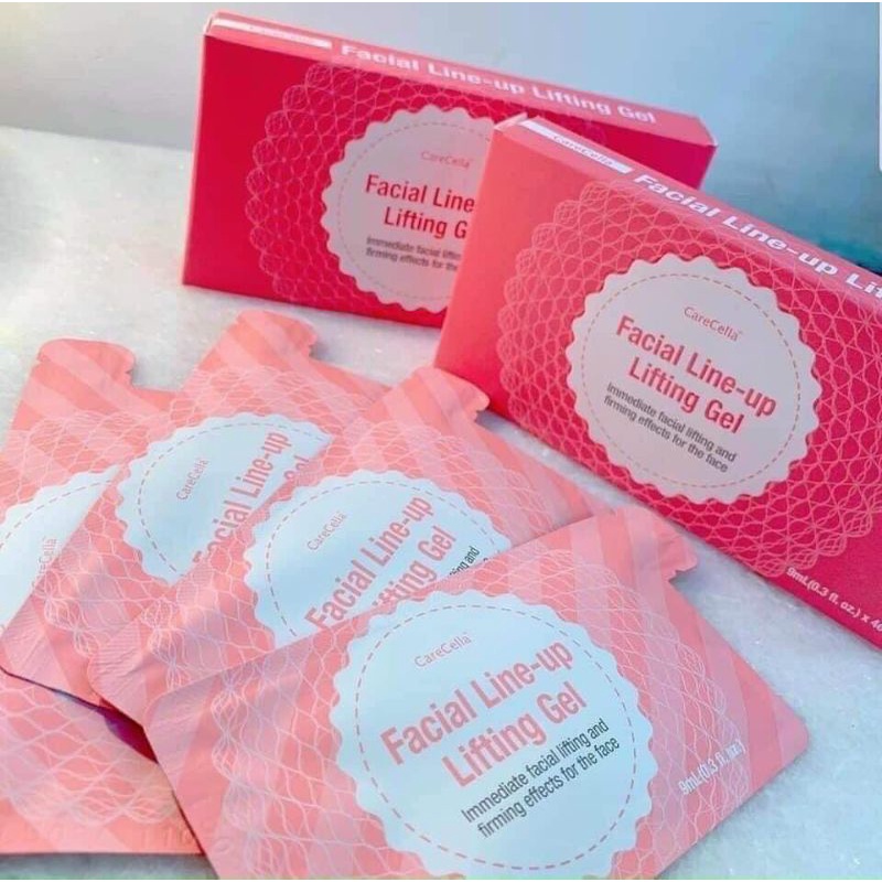 Gel Nâng Cơ Xóa Nhăn CareCella Facial line up lifting gel 1 hộp/4 gói x 9ml, tuyển sỉ, CTV IB