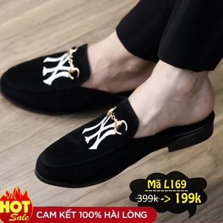 Giày sục nam[BẢO HANH 3 THÁNG] chất da mềm 100%_mã l169