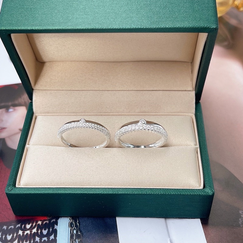 Hộp đựng nhẫn đôi quà tặng trang sức MINA JEWELRY