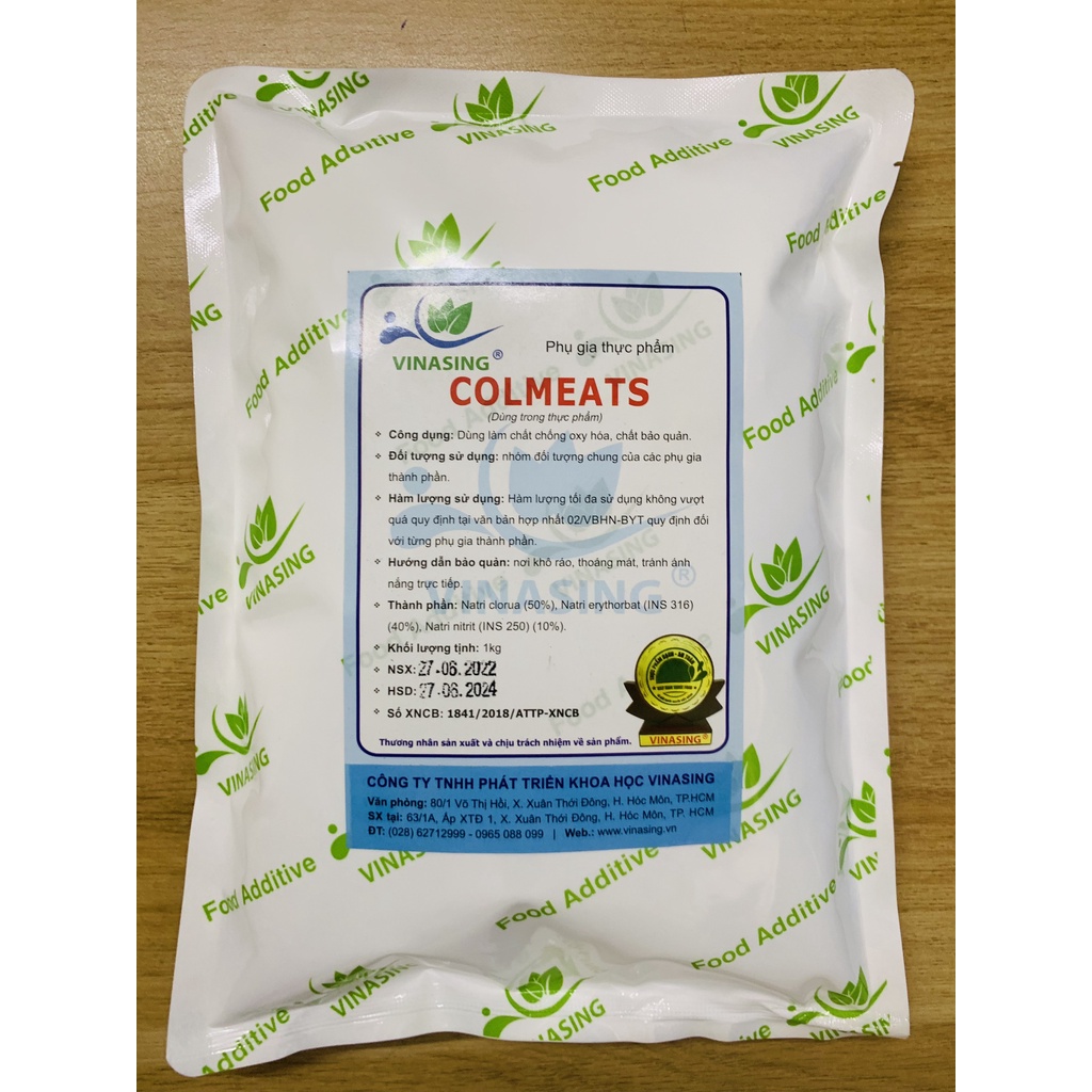 PHỤ GIA TẠO MÀU ĐỎ , GIỮ MÀU CHO THỊT:COLMEATS
