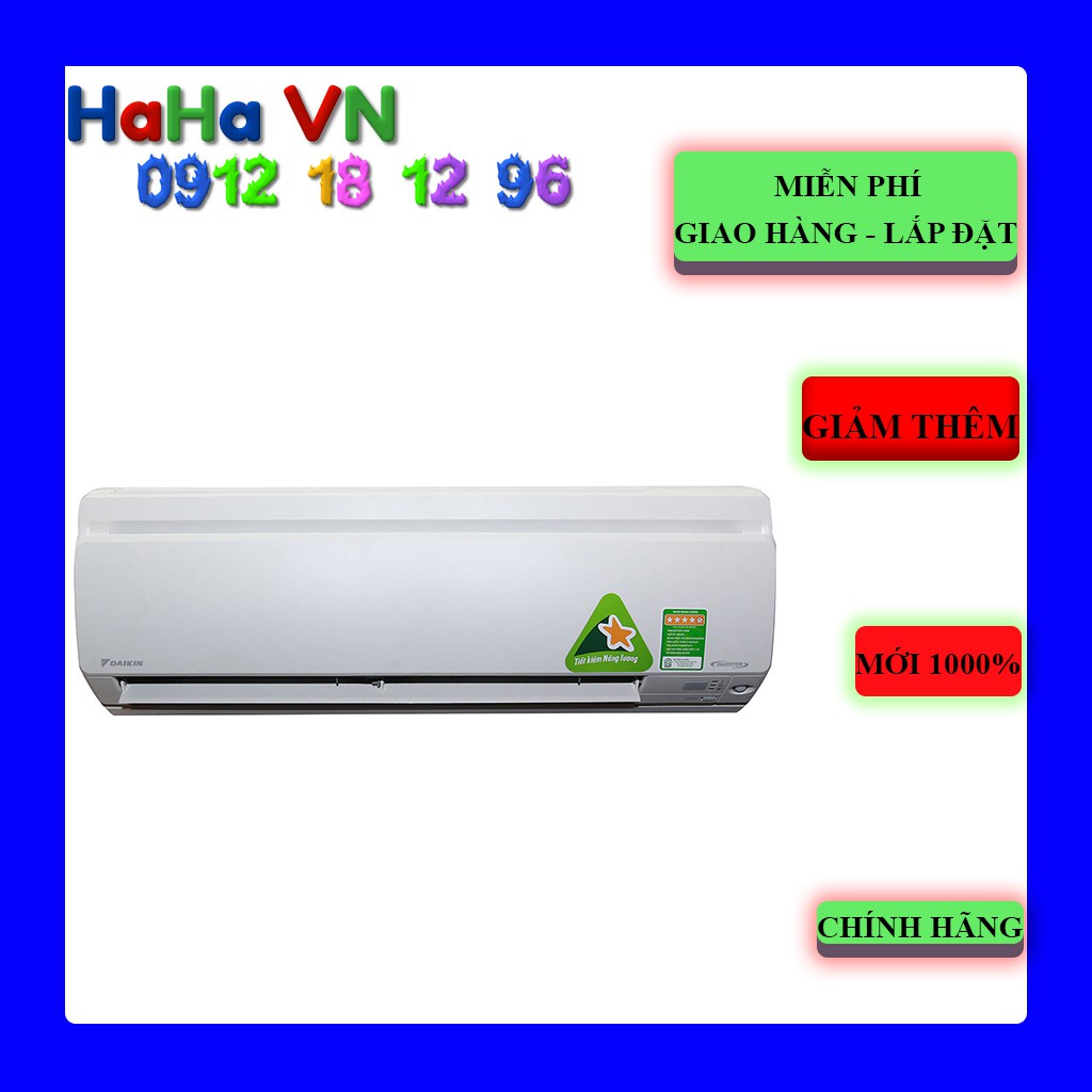 Máy lạnh Daikin FTKS25GVMV - FTKS35GVMV inverter-CHÍNH HÃNG -GIAO MIỄN PHÍ TPHCM-MỚI 1000%