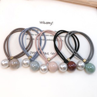 Cột tóc hai quả châu sang trọng K83