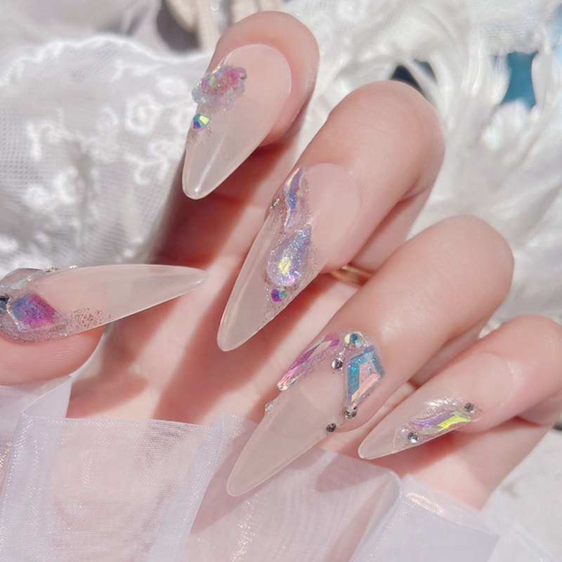 Bộ Phụ Kiện Đính Đá Trang Trí Móng Tay Nghệ Thuật Mặt Phẳng Nhiều Hình Dạng Chuyên Nghiệp xiangbao