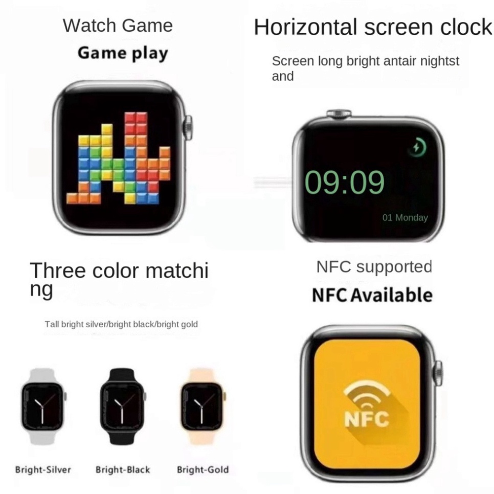 Đồng Hồ Thông Minh 2022 New H9 Pro 1.9inch S7 Kết Nối Bluetooth NFC PK W57 DT7 MAX Và Phụ Kiện0