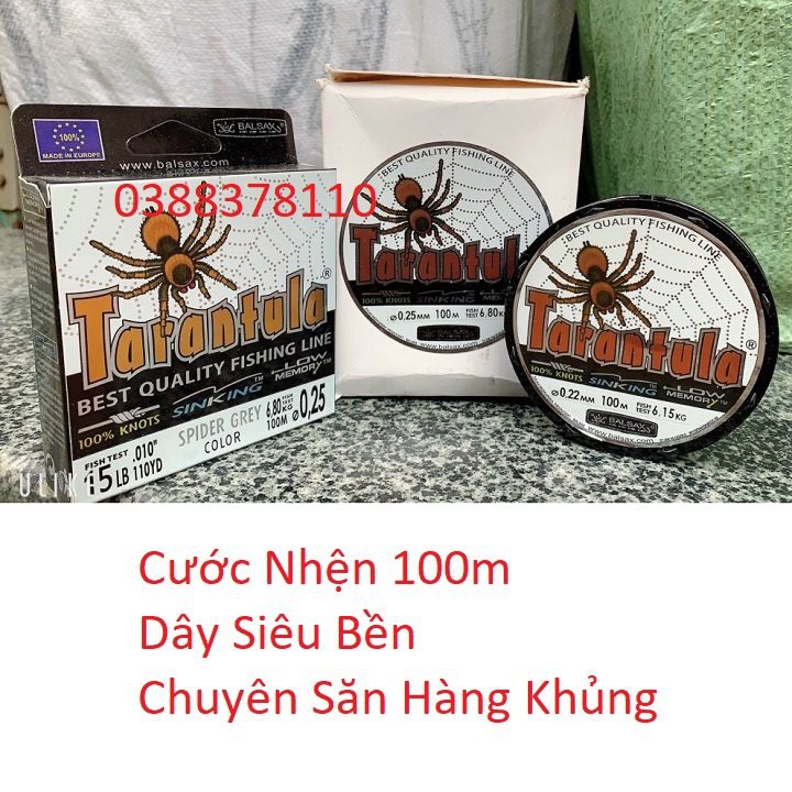 Dây Cước Nhện Câu Cá Tarantula 100m Chuyên Dùng Câu Lục, Lăng Xê, Câu Đài, Đơn Cao Cấp - DCC 4