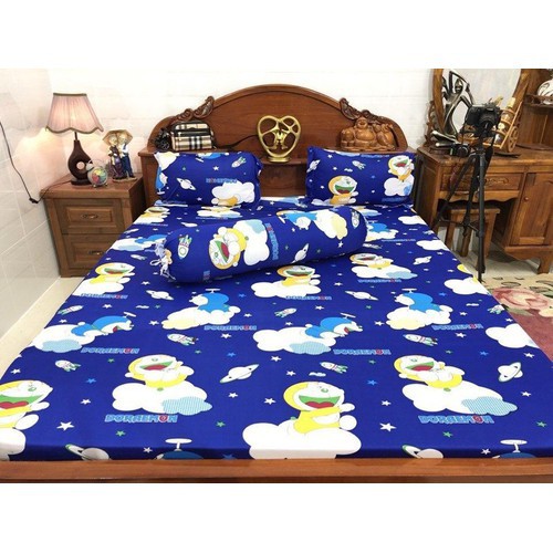 Bộ Drap Thun Lạnh Hàn Quốc 4 Món ( Không Chăn ) 1m6 x 2m Màu Sắc Ngẫu Nhiên Mẫu Shop Đăng