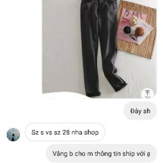 Size S và sz 28