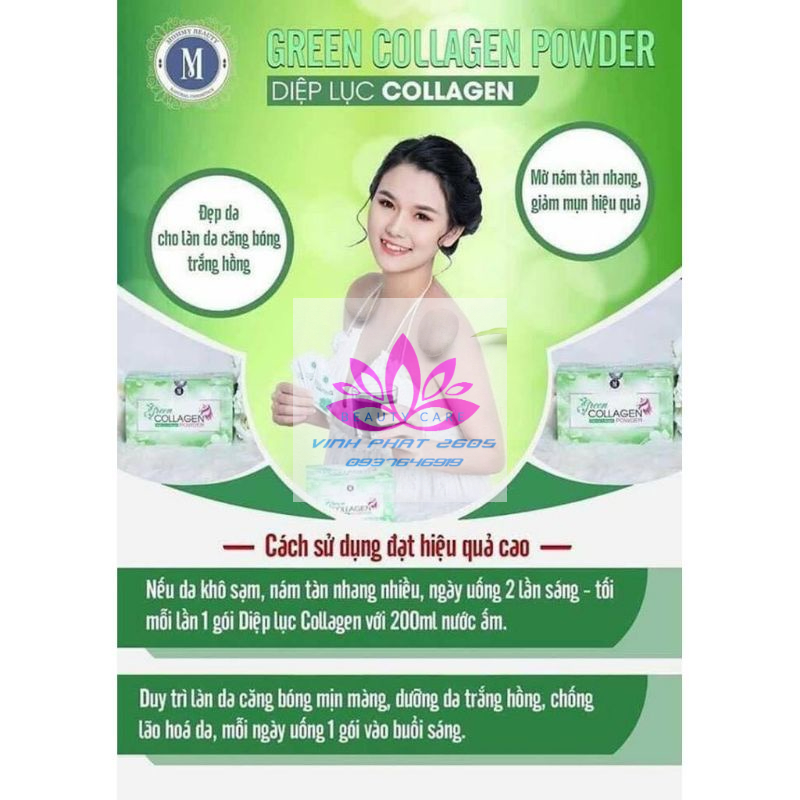 [Mẫu Mới]Diệp Lục Collagen Chính Hãng - Bí Quyết Của Sắc Đẹp