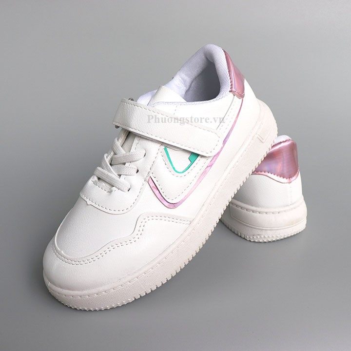 Giày thể thao trắng năng động cho bé trai, bé gái từ 3 - 12 tuổi PD304