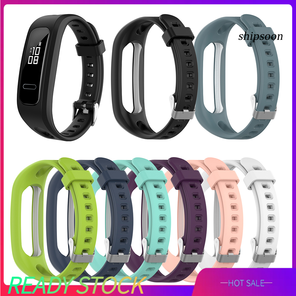 Dây Đeo Bằng Silicone Mềm Cho Đồng Hồ Thông Minh Huawei Honor Band 4 Running Version 3e