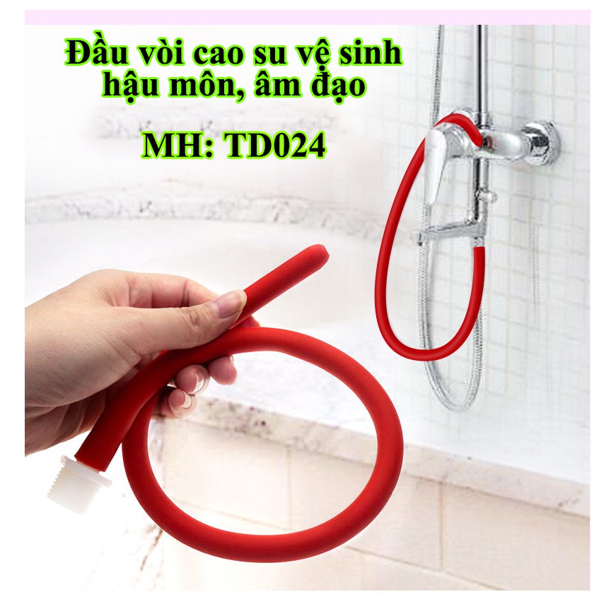 Vòi xịt cao su vệ sinh âm đạo, hậu môn - TD024