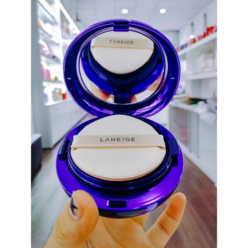 Bộ Phấn Nước Siêu Che Phủ & Kem Lót Che Khuyết Điểm Laneige Layering Cover Cushion & Concealing Base Holiday | BigBuy360 - bigbuy360.vn