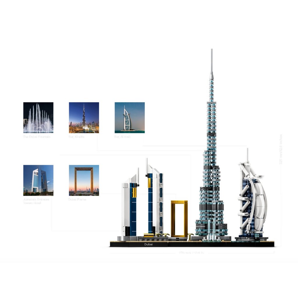 Lego HaHa - Lego Architecture - Thành phố Dubai - 21052