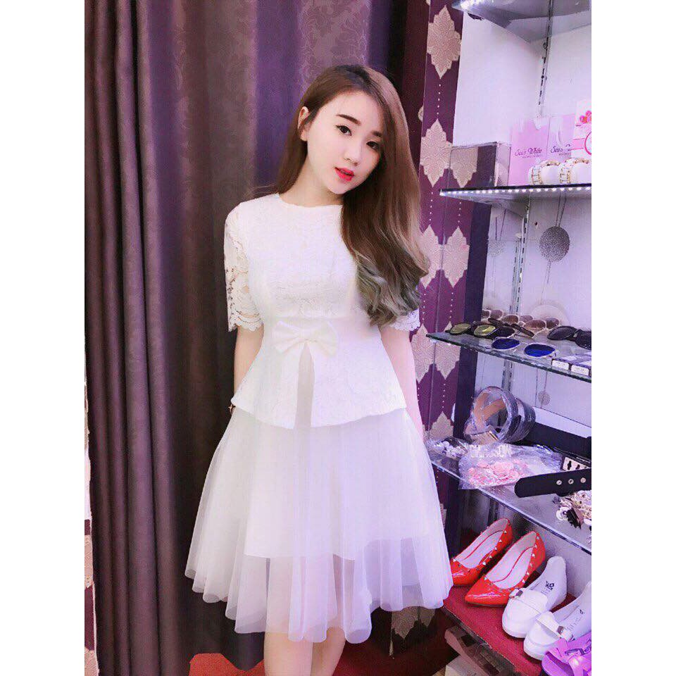 Đầm dự tiệc ren đầm xòe lưới Celyn Dress [KÈM ẢNH THẬT]