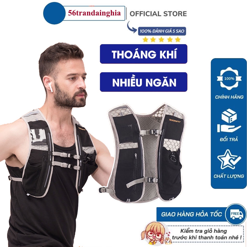 Vest nước, balo chạy bộ GoodFit GF301RV đa năng tiện lợi