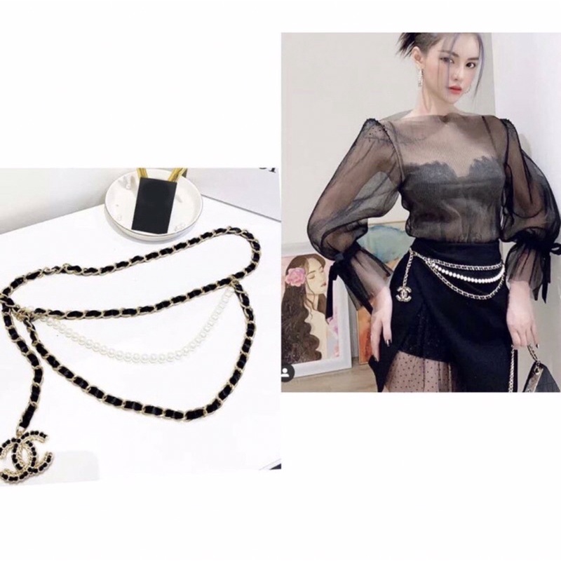 Thắt lưng đai váy cho váy đầm họa tiết