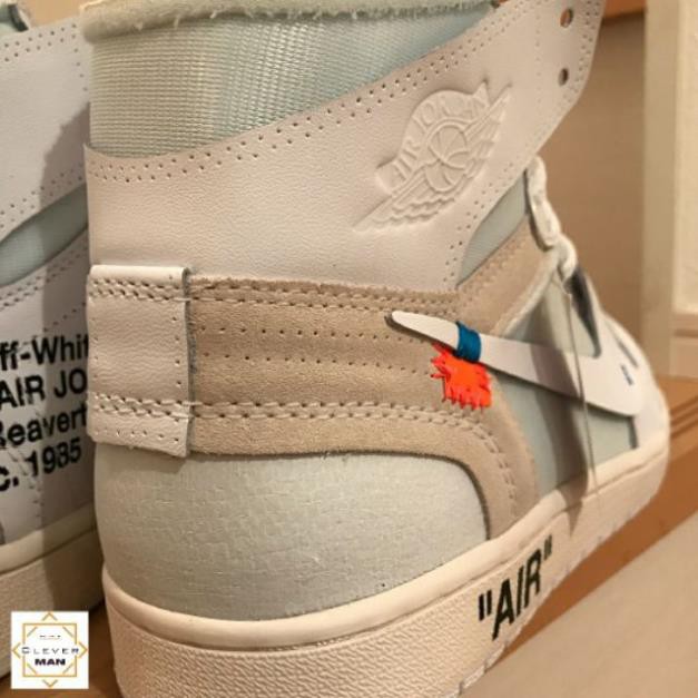 (BẢN SIÊU CẤP - TẶNG MÓC KHÓA) Giày thể thao nam nữ AIR JORDAN 1 OFF WHITE Full Trắng siêu đẹp | BigBuy360 - bigbuy360.vn