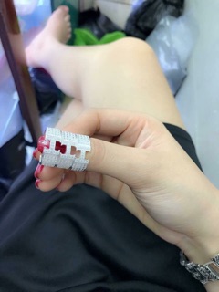 NHẪN CHỮ H BẠC