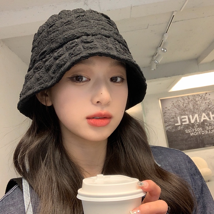 -☘ Mũ nón bucket họa tiết ô vuông phong cách Ulzzang