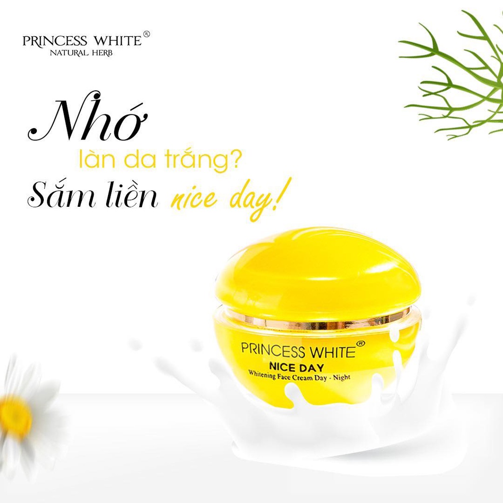 Kem Dưỡng Trắng Da Mặt Nice Day Princess White HerSkin 22gr