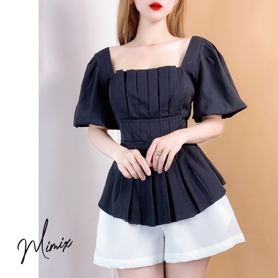 Áo peplum xếp ly ngực MIMIX CC0145