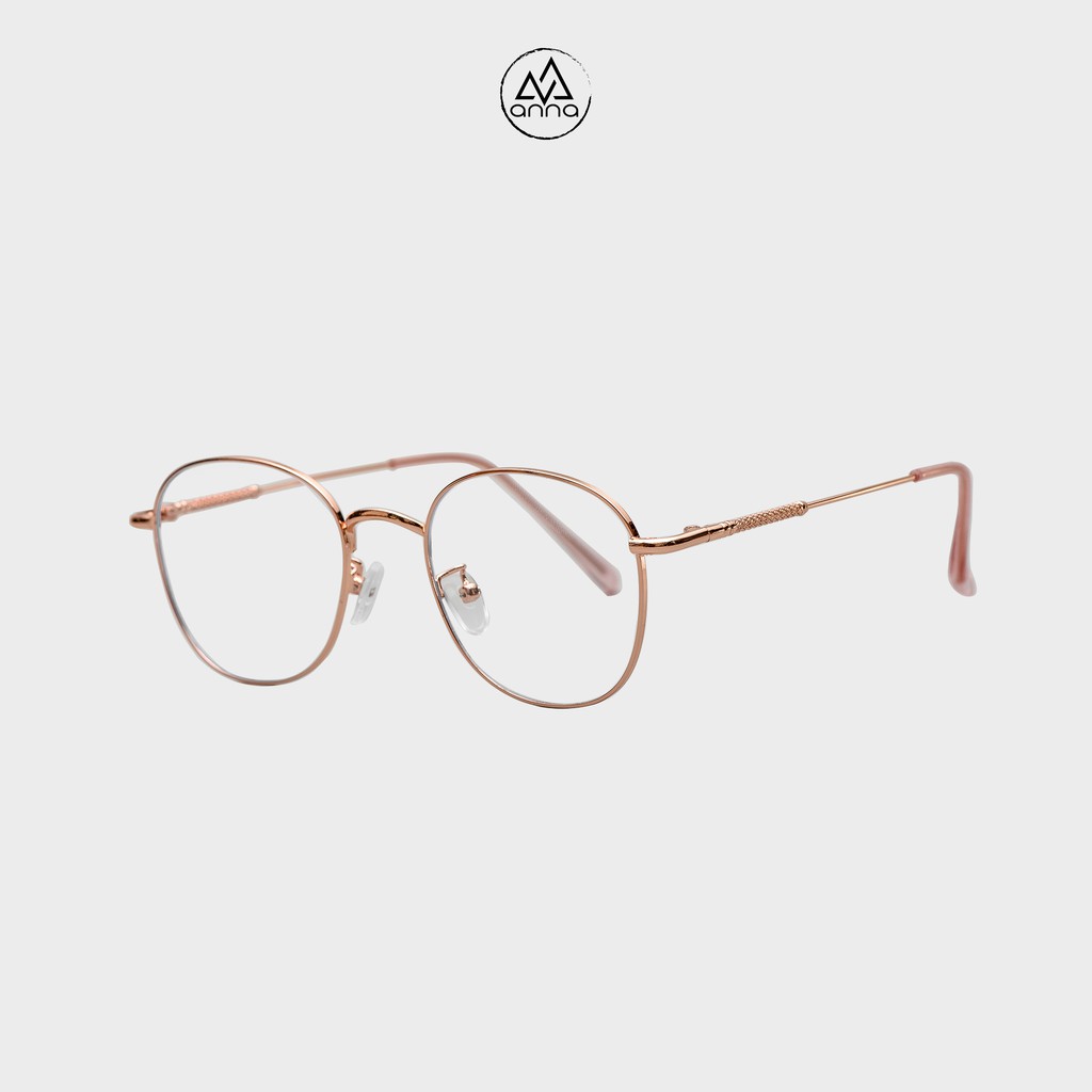 Gọng kính mắt thời trang nữ ANNA thiết kế dáng tròn với chất liệu kim loại 250KL036 | BigBuy360 - bigbuy360.vn