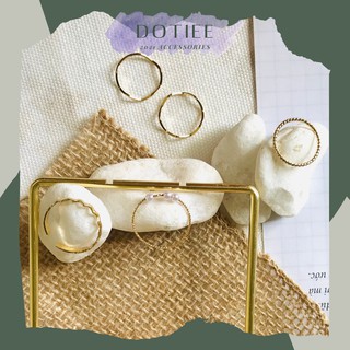 Nhẫn bộ mảnh Hàn Quốc (5 chiếc ) DOTIEE