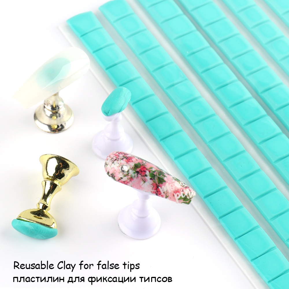 1 Túi Giá Đỡ Đất Sét Dùng Trưng Bày Móng Tay Giả Tiện Dụng