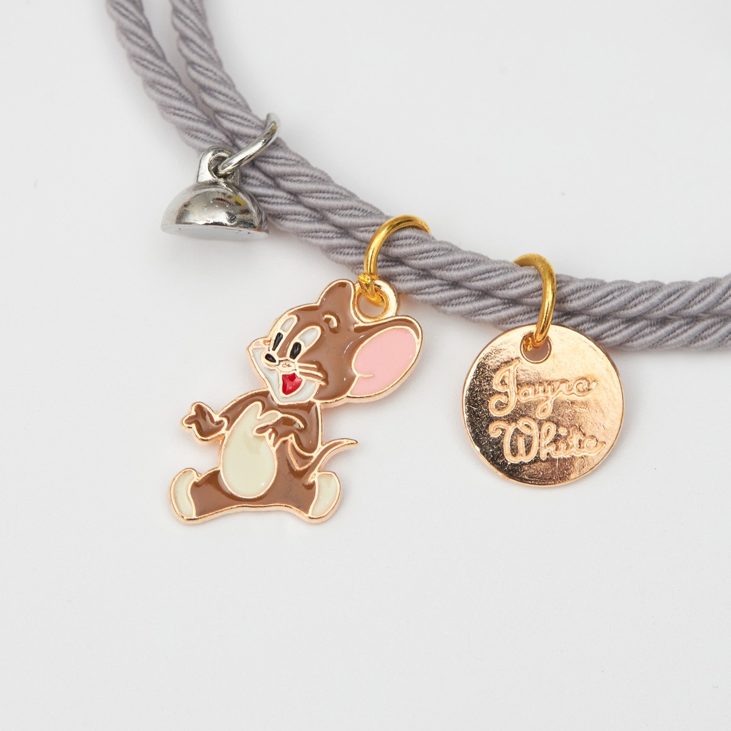 Vòng tay cặp đôi nam nữ CDE Charm TOM and JERRY dây dù cao cấp không thấm nước