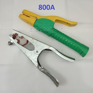 Bộ đôi kìm hàn 800A + kẹp mát máy hàn que