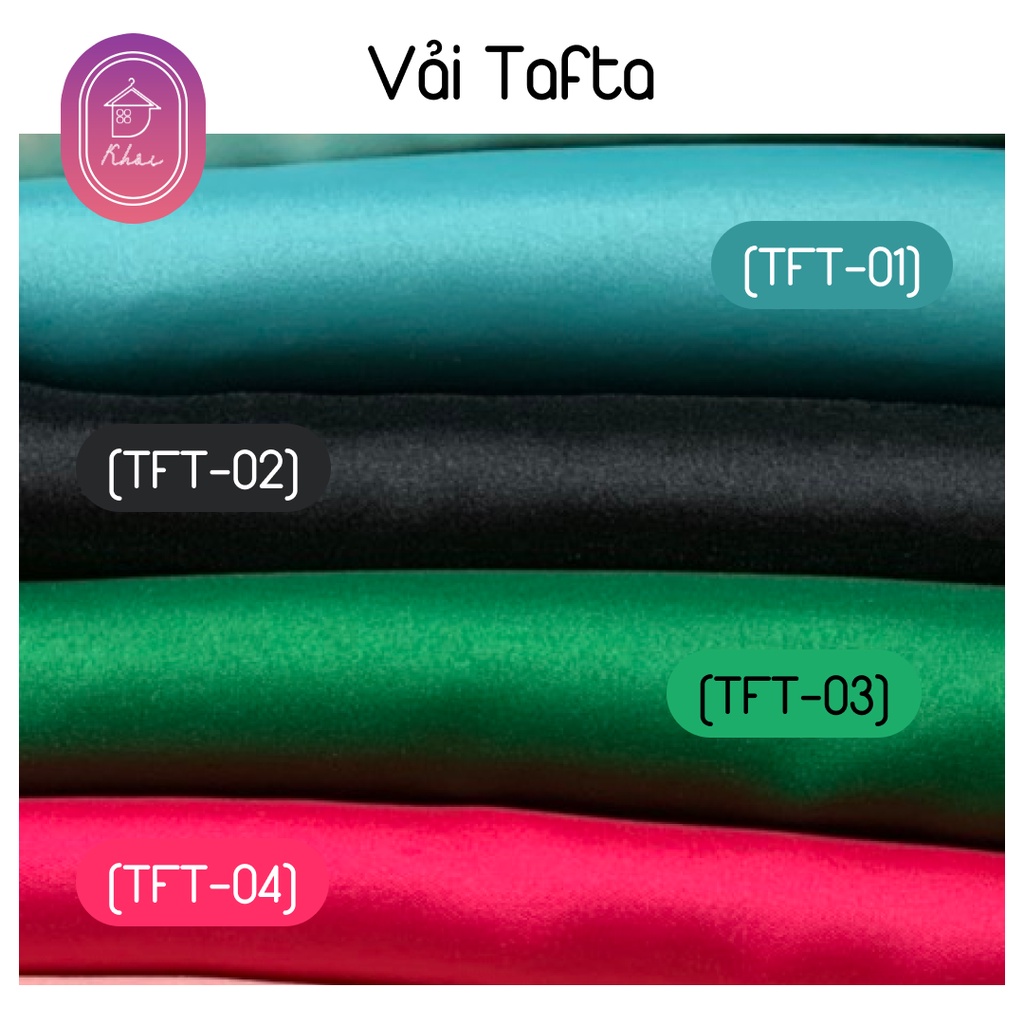 Vải Tafta cao cấp may rèm, may váy chất mịn, không nhăn, vải co giãn tốt