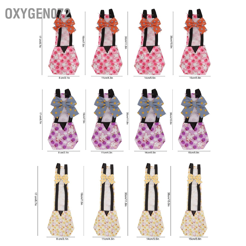 Oxygen072 Tã cho gà cưng Hình thỏ dễ thương lót chống thấm nước gia cầm vịt