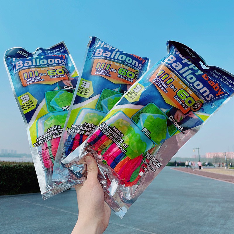 Set đồ chơi ném bóng nước 111 quả