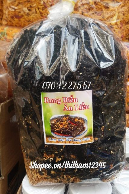 ( RẺ NHẤT SHOPEE) SỈ GÓI 500G Rong biển cháy tỏi/ ăn liền/ nhà làm siêu ngon, chất lượng ( dạo/ thức ăn vặt/ rẻ)