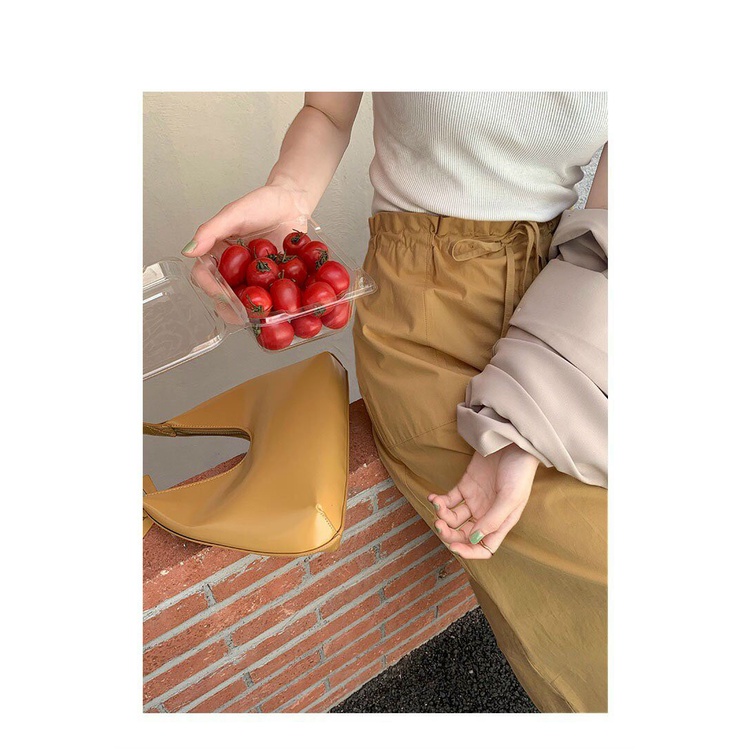 Chân váy dây rút eo chất kaki mềm hàng đẹp vải mịn dáng dài