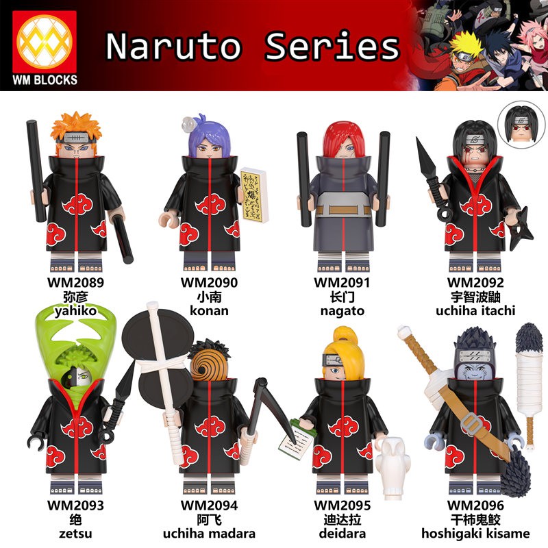 Mô Hình Lego Đồ Chơi Nhân Vật Trong Phim Naruto Sasuke Itachi Đẹp Mắt Wm6105 6106