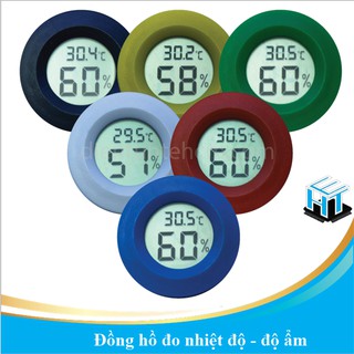 Đồng hồ đo nhiệt độ - độ ẩm loại tròn (Màu ngẫu nhiên)