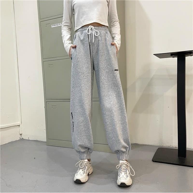 Quần Nỉ Thể Thao 3 Màu Chất Nỉ Ngoại Cao Cấp Co Giãn Quần Jogger Freesize