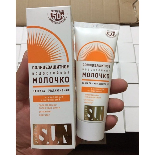 Chống nắng Golden Sun kem chống nắng trắng da mặt body nâng tone trắng da bảo vệ da SPF 50+PA++++