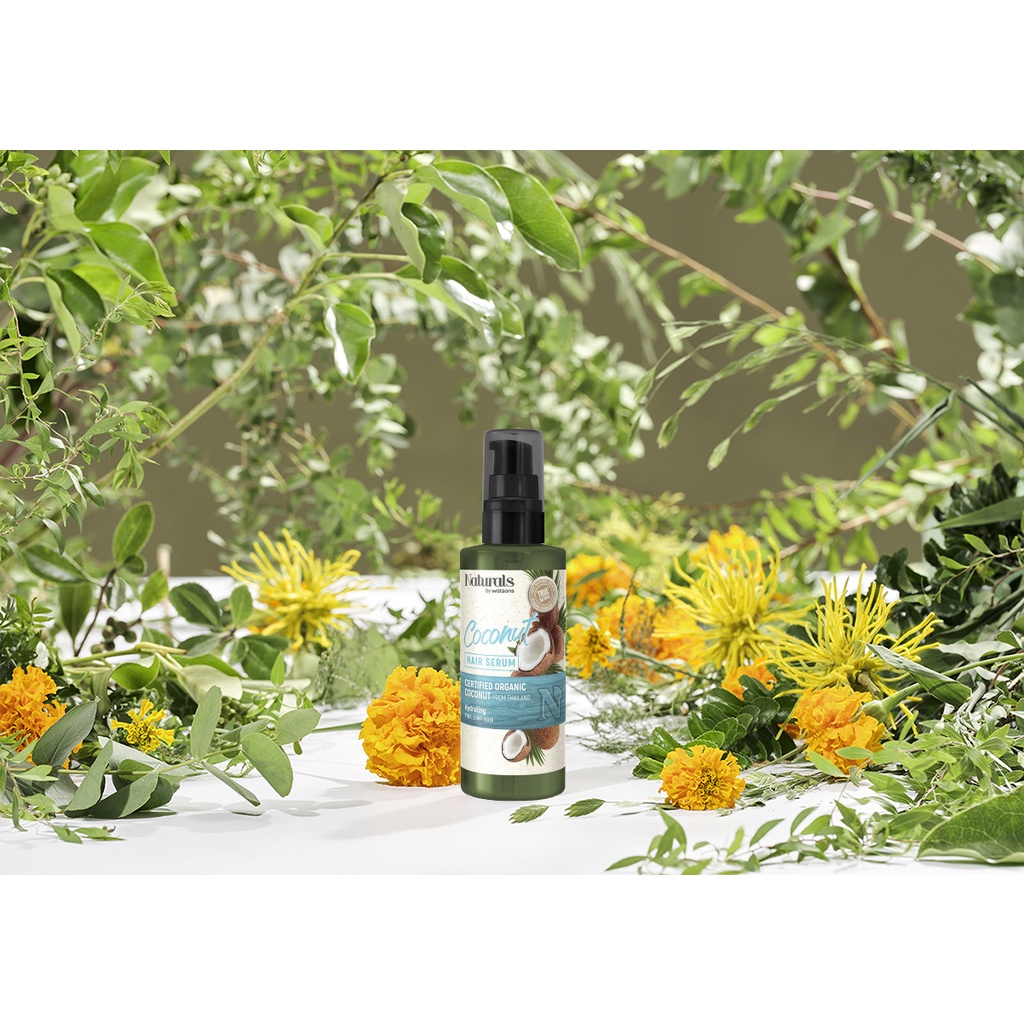 Serum Dưỡng Tóc Naturals By Watsons Chiết Xuất Dừa True Natural Coconut Hair Serum 100ml