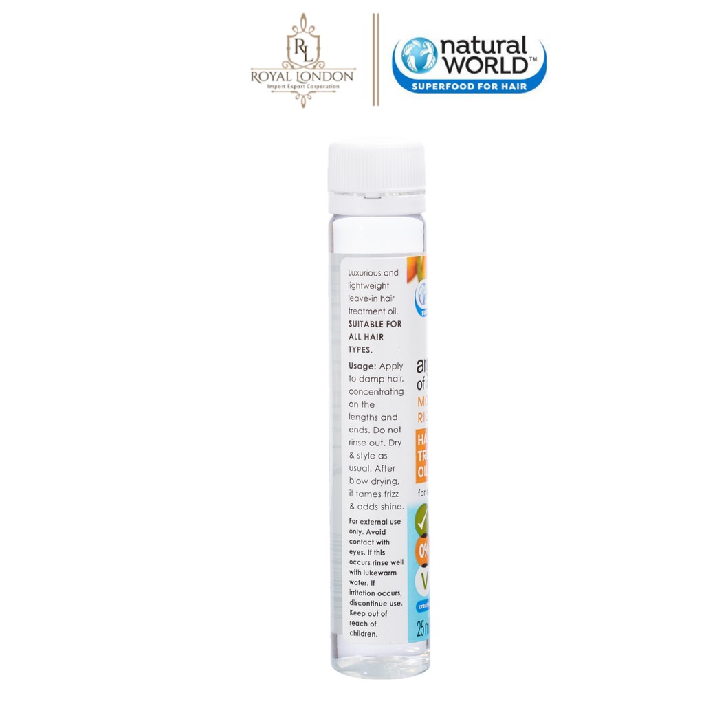 Dầu dưỡng tóc Argan oil of Morocco NATURAL WORLD 25ml | BigBuy360 - bigbuy360.vn