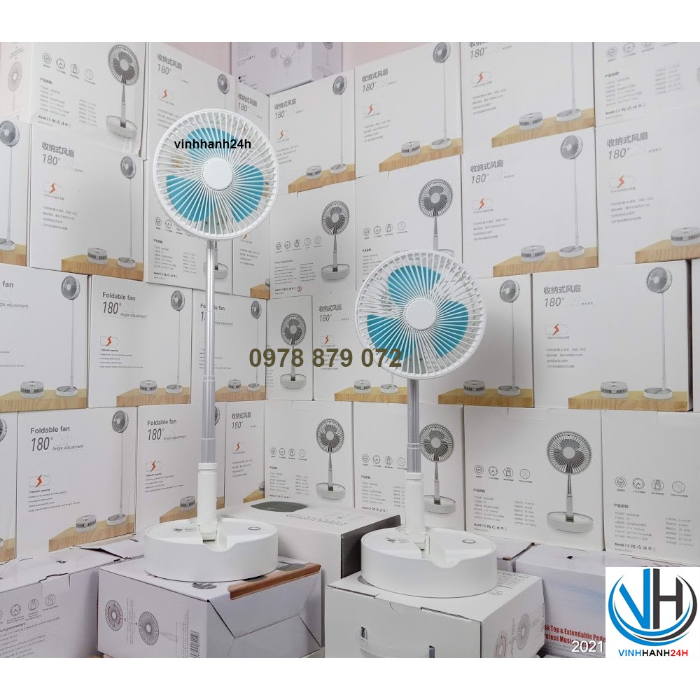 Quạt Sạc Tích Điện Gấp Gọn Đa Năng Tiết Kiệm Điện | BigBuy360 - bigbuy360.vn