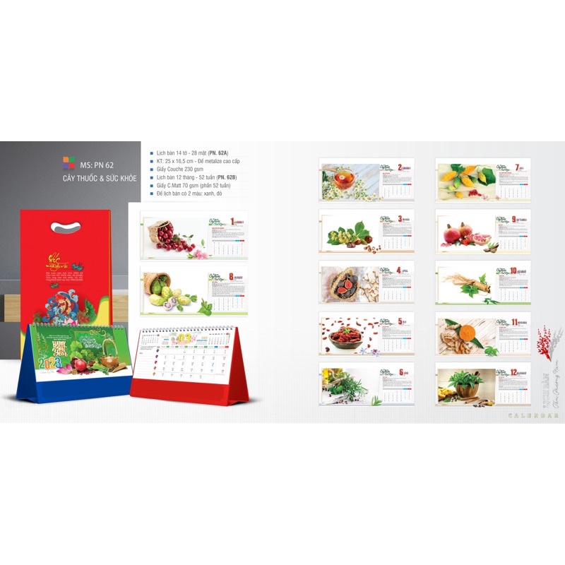 Lịch để bàn sức khỏe 2023