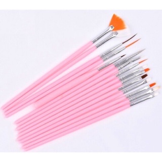 Set cọ sơn vẽ móng 15 cây